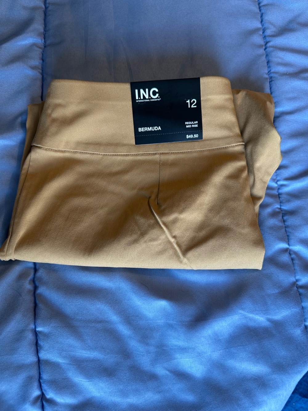INC International Concepts Women’s Bermuda Shorts in Tan